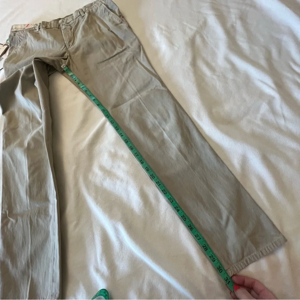 Incotex RED Women's Sz 29x31 100% Cotton BEIGE Straight Leg Chino Khaki Pants - Picture 16 of 16